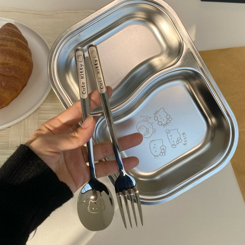 S304 Tray-fork-spoon-chopsticks Set