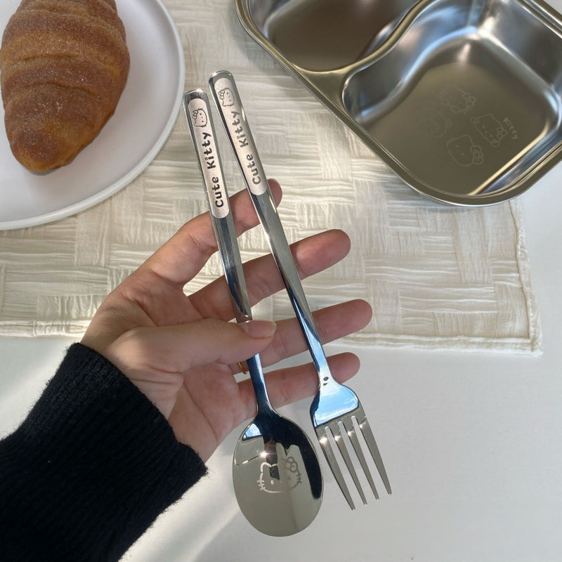 S304 Tray-fork-spoon-chopsticks Set